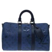 Pre-owned Canvas louis-vuitton-bags Louis Vuitton Vintage , Blue , Dam...