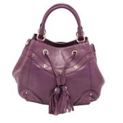 Pre-owned Leather shoulder-bags MCM Pre-owned , Purple , Dames