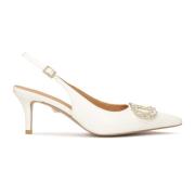 Bruiloft lage stiletto-pompen met sieradenversiering Kazar , Beige , D...