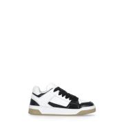 Witte Leren Sneakers met Ademende Details Hogan , White , Heren