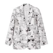 Elegante Blazer Herfst/Winter Collectie Desigual , White , Dames