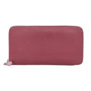 Pre-owned Leather wallets Hermès Vintage , Red , Dames