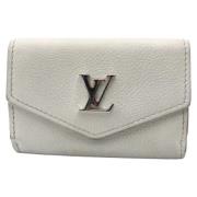 Pre-owned Leather wallets Louis Vuitton Vintage , White , Dames