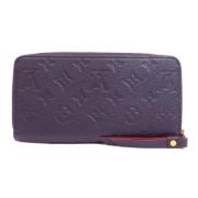 Pre-owned Leather wallets Louis Vuitton Vintage , Blue , Dames