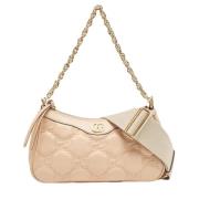 Pre-owned Leather gucci-bags Gucci Vintage , Beige , Dames