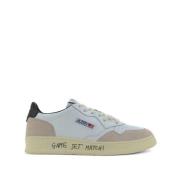 Lage Top Sneakers in Wit/Zwart Autry , White , Heren