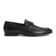 Zwarte loafers voor heren met metalen bit Kazar , Black , Heren