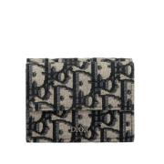 Pre-owned Canvas wallets Dior Vintage , Blue , Dames