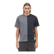 Katoenen Jersey Crewneck T-Shirt Thom Browne , Gray , Heren