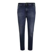 Stretch Loose Denim Jeans Pt01 , Blue , Heren