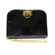 Pre-owned Leather shoulder-bags Salvatore Ferragamo Pre-owned , Black ...