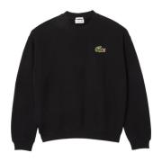 Zwarte Sweater Collectie Lacoste , Black , Heren