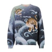 Cloud Tiger Jumper Kenzo , Multicolor , Heren