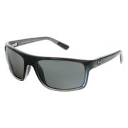 Rechthoekige zonnebril Zilverkleur 03F Maui Jim , Black , Unisex