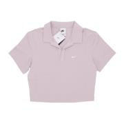 Essentiële Polo Crop Top Platinum Violet Nike , Purple , Heren