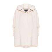 Stijlvolle wollen parka jas Pinko , Beige , Dames