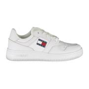 Sportieve Vetersneakers Wit Polyester Tommy Hilfiger , White , Heren