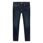 Slim Fit Distressed Denim Jeans Tommy Hilfiger , Blue , Heren