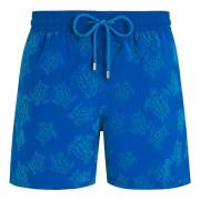 Flocked Vendome Turtles Swim Shorts Vilebrequin , Blue , Heren