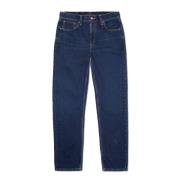 Regular Fit Indigo Denim Jeans Nudie Jeans , Blue , Heren