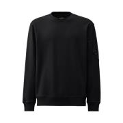 Geborduurde Crewneck Sweatshirt Zwart C.p. Company , Black , Heren