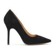 Zwarte suède stiletto's Kazar , Black , Dames