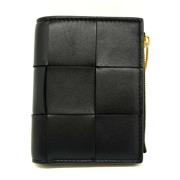 Pre-owned Leather wallets Bottega Veneta Vintage , Black , Dames