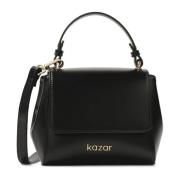 Handtas met handvat en riem Kazar , Black , Dames