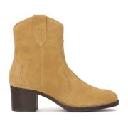 Suede cowboy laarzen in bruine kleur Kazar , Brown , Dames