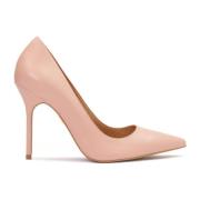 Leren pumps met een slanke hak Kazar , Pink , Dames