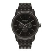 Horloge met smalle schakelarmband Kazar , Black , Heren