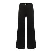 Zwarte Gebreide Broek Losse Pasvorm Stijl My Essential Wardrobe , Blac...