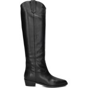 Zwarte Leren Hoge Laarzen Notre-v , Black , Dames