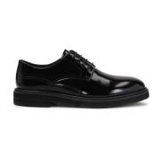 Klassieke zwarte derby halfschoenen Kazar , Black , Heren