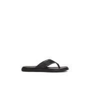 Heren leren slippers Kazar , Black , Heren