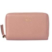 Pre-owned Leather wallets Gucci Vintage , Pink , Dames