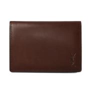 Pre-owned Leather wallets Yves Saint Laurent Vintage , Brown , Heren