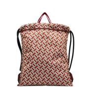 Pre-owned Canvas backpacks Burberry Vintage , Red , Dames