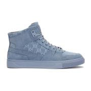 Blauwe hoge sneakers versierd met monogrammen Kazar , Blue , Heren