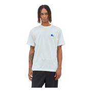 Equestrian Knight Logo Geborduurd T-shirt Burberry , White , Heren