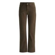 Parkway Broek - Donkergroen Fluweel Hugo Boss , Green , Dames