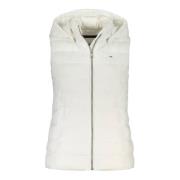 Wit mouwloos damesvest met capuchon Tommy Hilfiger , White , Heren