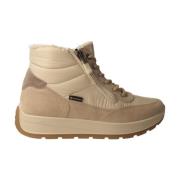 Beige Gore-Tex Dames High-Top Sneaker ara , Beige , Dames