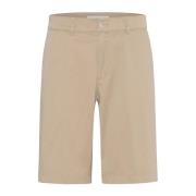 Beige Katoen Stretch Shorts Brax , Beige , Heren