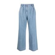 Wide Jeans A.p.c. , Blue , Dames