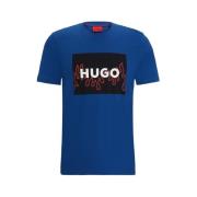 Stijlvol T-shirt voor mannen Hugo Boss , Blue , Heren