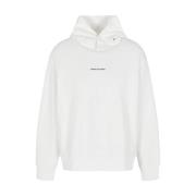 Witte Hoodie Verhoog Stijl Armani Exchange , White , Heren