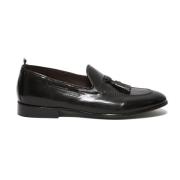 Handgemaakte Leren Loafer Schoenen Green George , Black , Heren