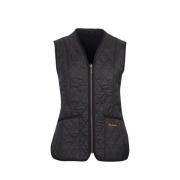 Zwart Fleece Vest Lli0003 Barbour , Black , Dames