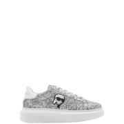 Glitter Sneakers Kapri Style Karl Lagerfeld , Gray , Dames